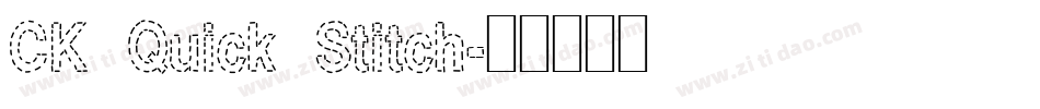 CK Quick Stitch字体转换